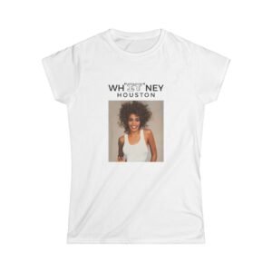 Wh”IT”ney Houston Tribute Tee — Vintage Photo Graphic Women's T‑Shirt
