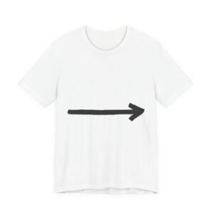 Arrow Graphic Tee — Minimalist Black Arrow Direction T-Shirt tessssss